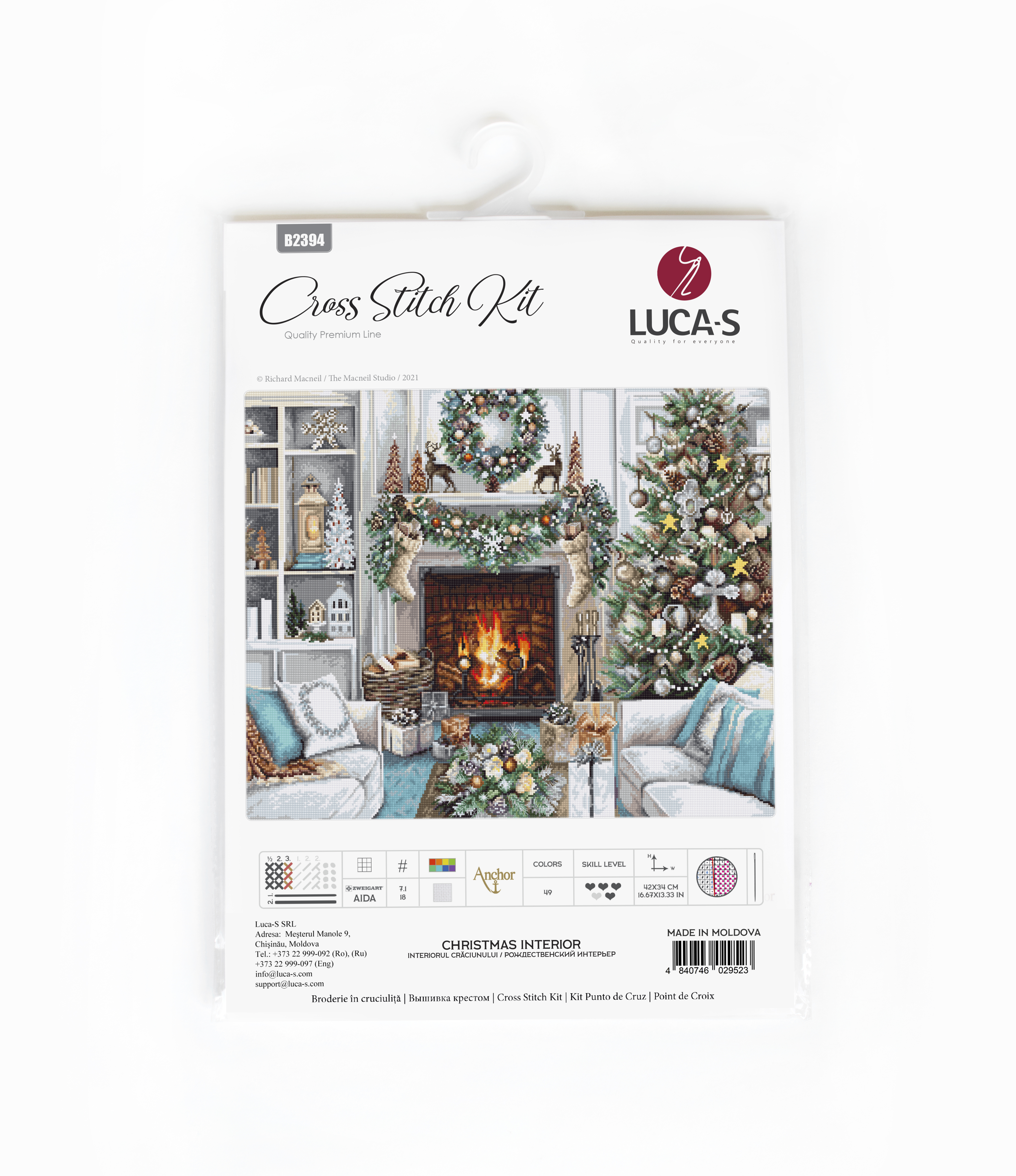 Christmas Interior - Cross Stitch Kit