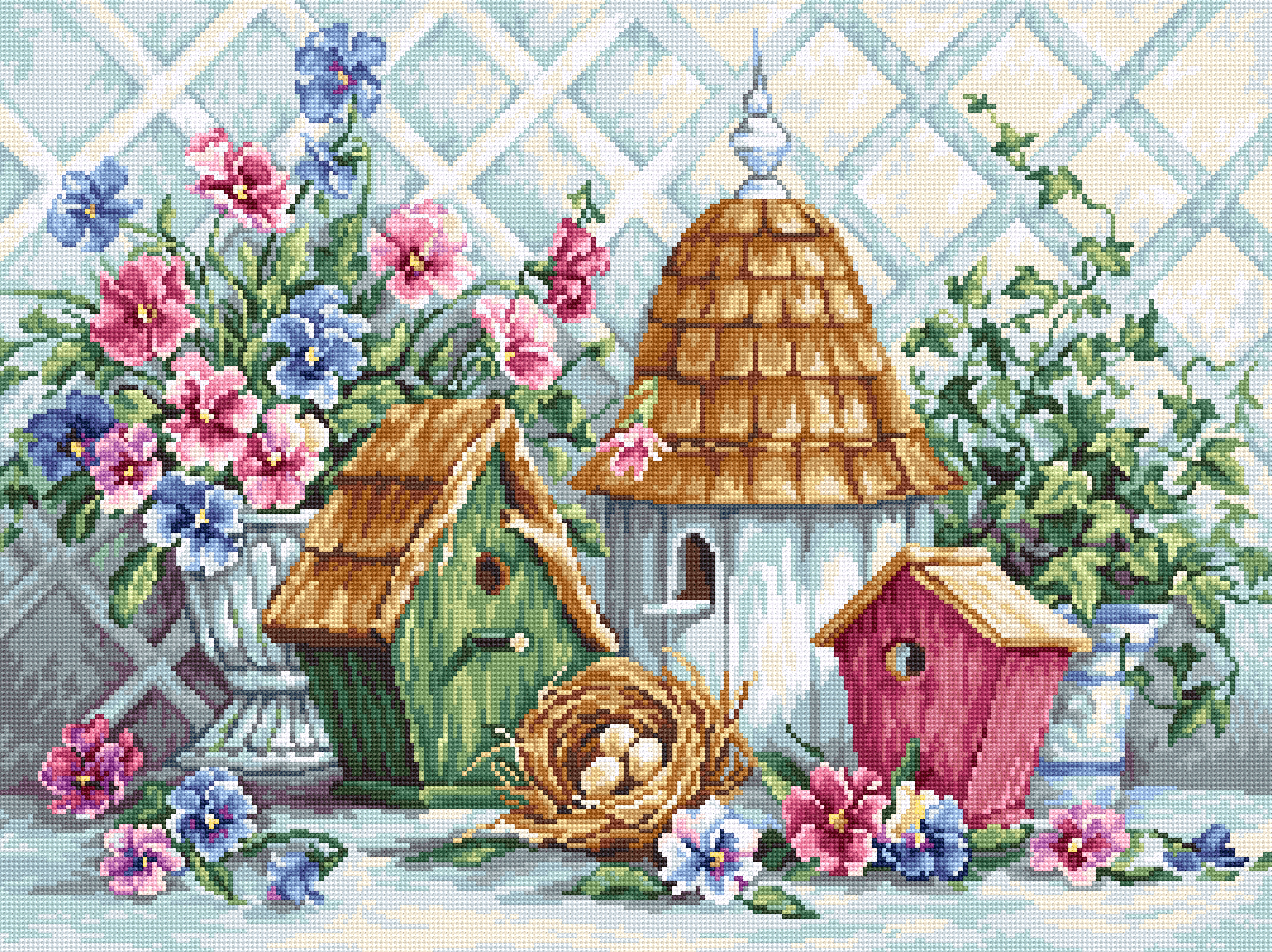 Garden Nesting - Cross Stitch Kit