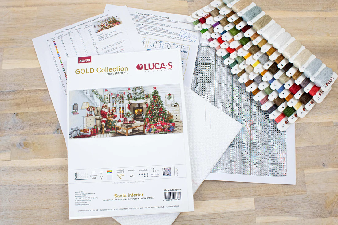 Santa Interior - Christmas Cross Stitch Kit