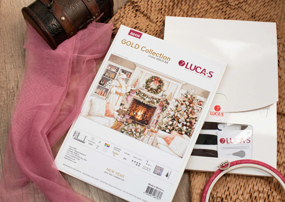 New Year Santa - Christmas Cross Stitch Kit
