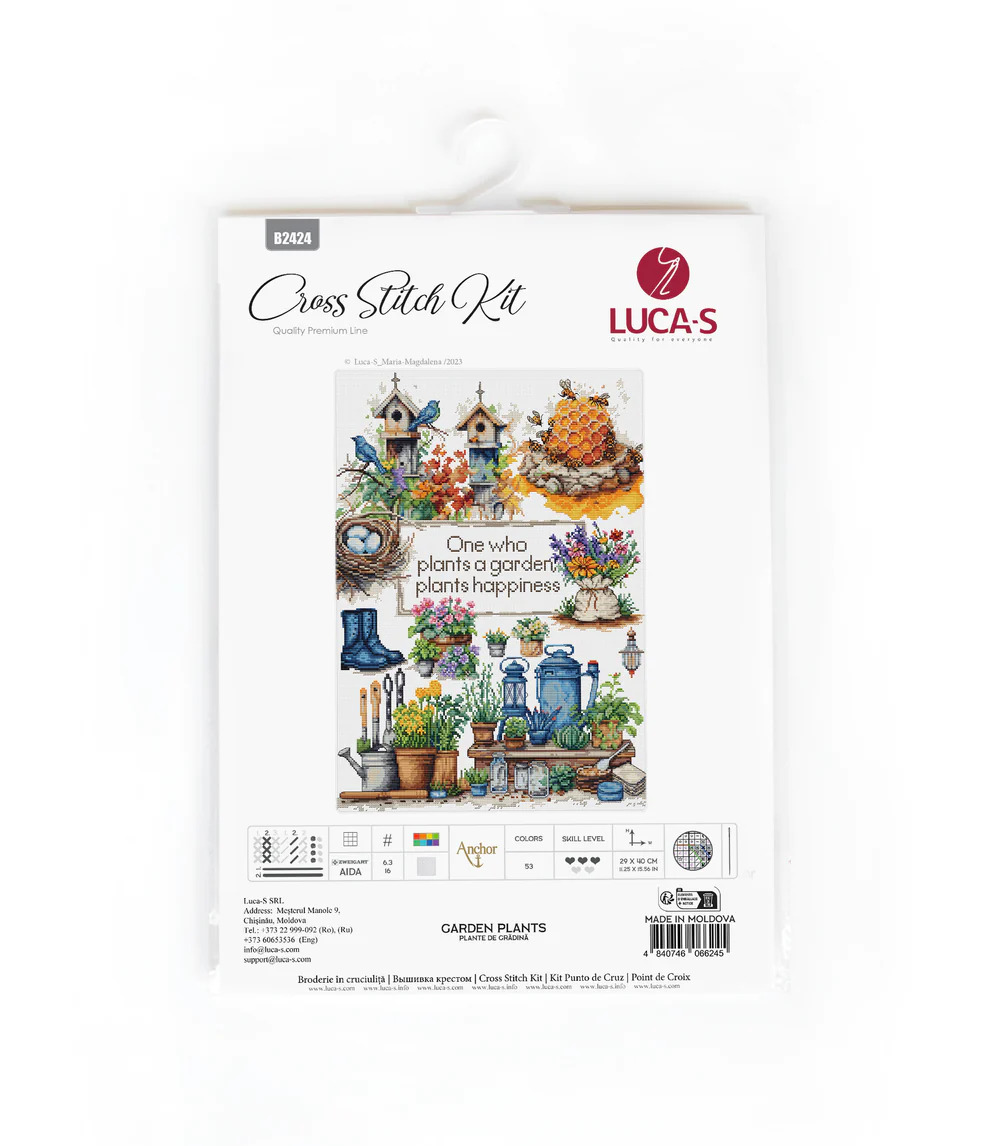 Garden Plants - Cross Stitch Kit 