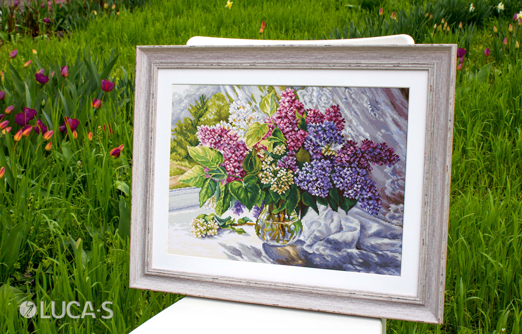 Lilac Bouquet - Cross Stitch Kit