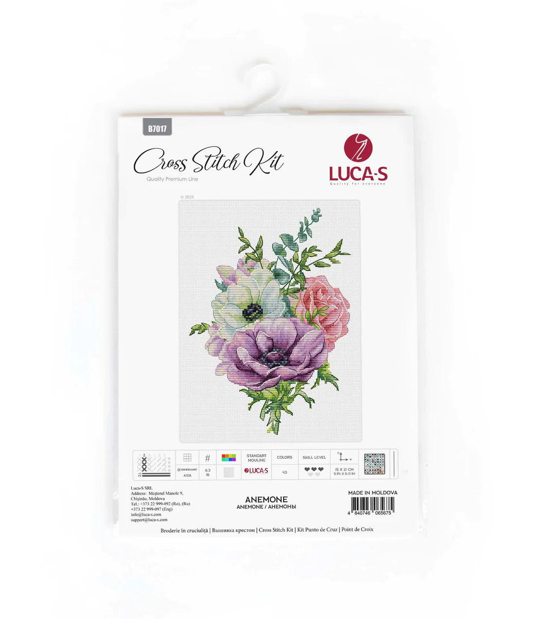 Anemone - Cross Stitch Kit