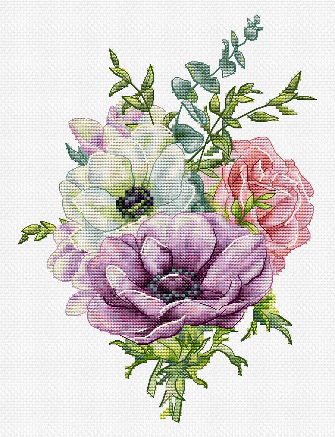 Anemone - Cross Stitch Kit