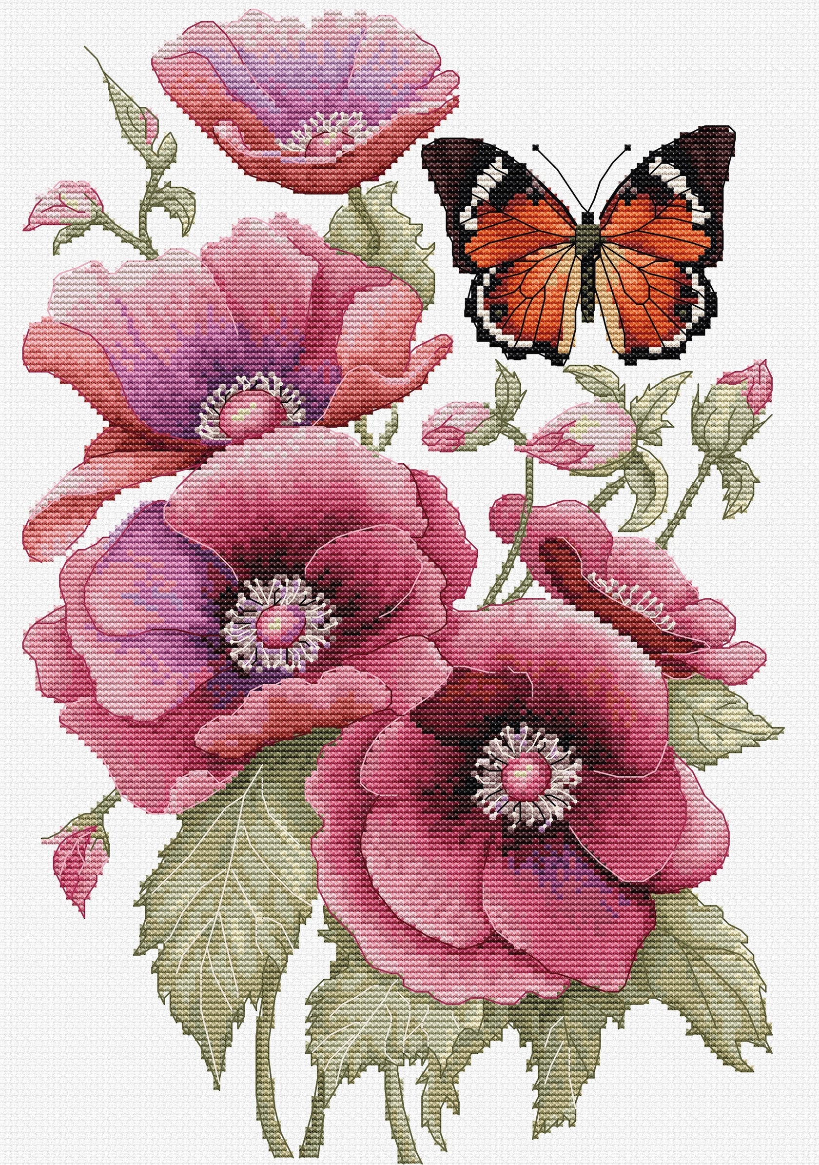 The Scent of Anemones - Cross Stitch Pattern