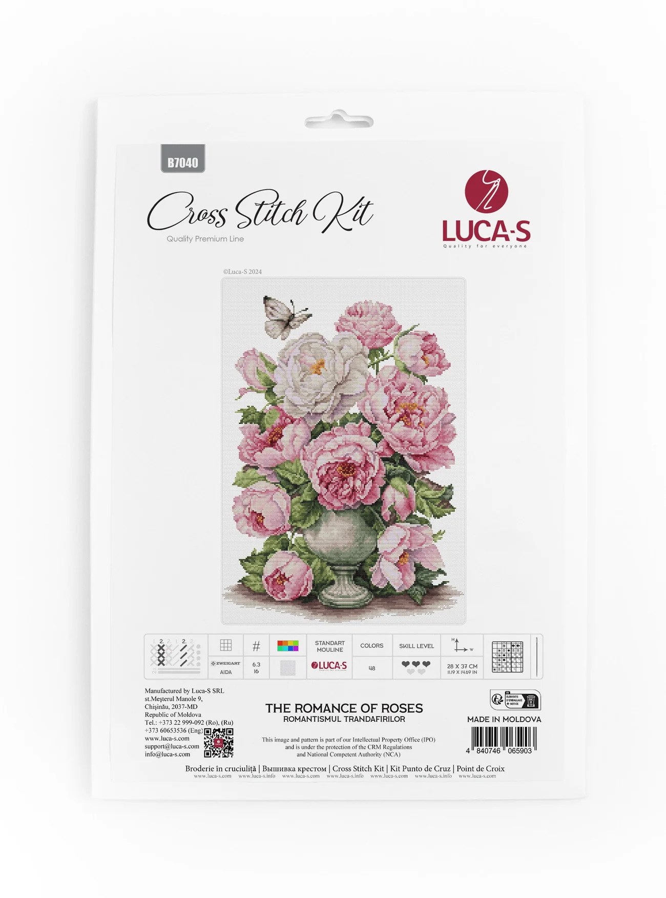 The Romance of Roses - Cross Stitch Kit