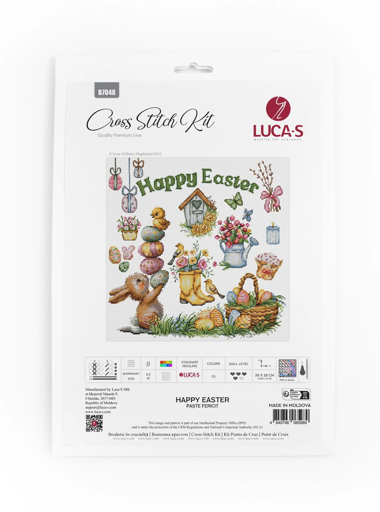 Happy Easter - Cross Stitch Kit