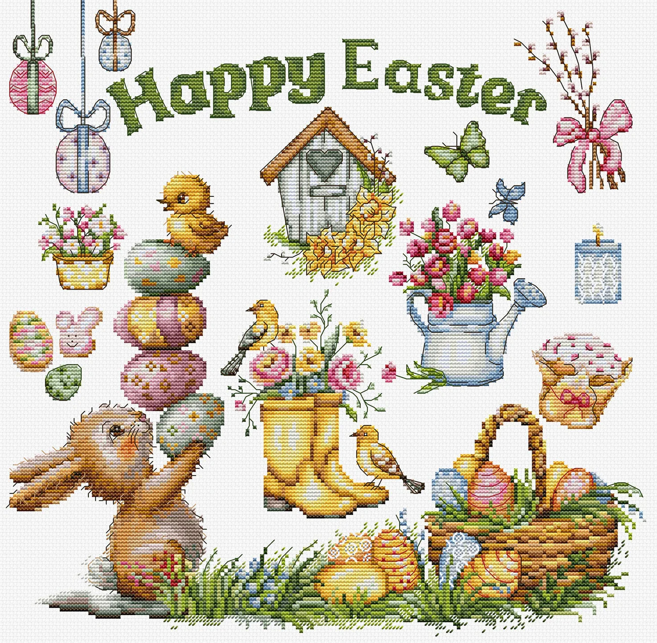Happy Easter - Cross Stitch Kit