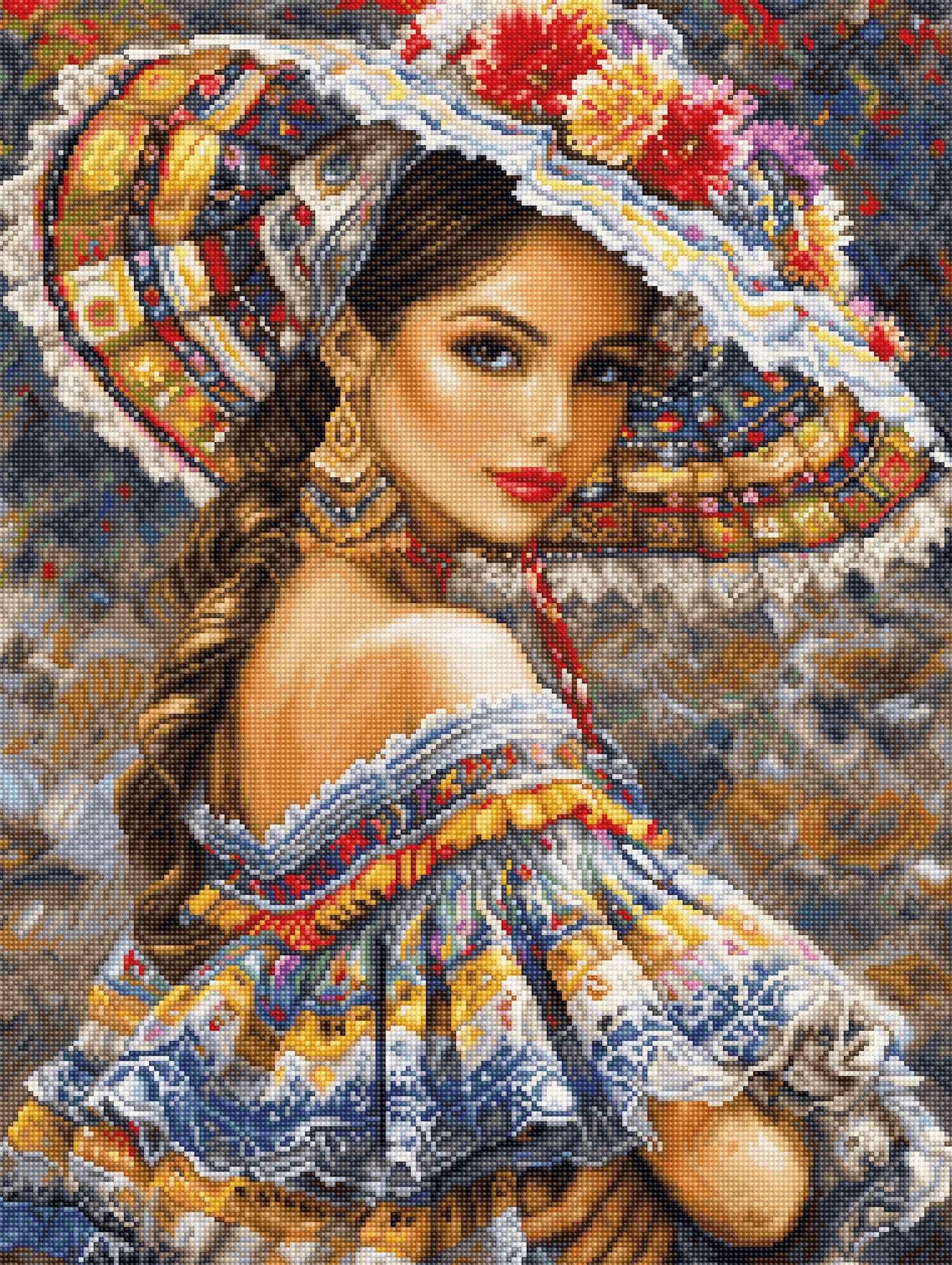 The Mexican Fest - Gold Cross Stitch Kit