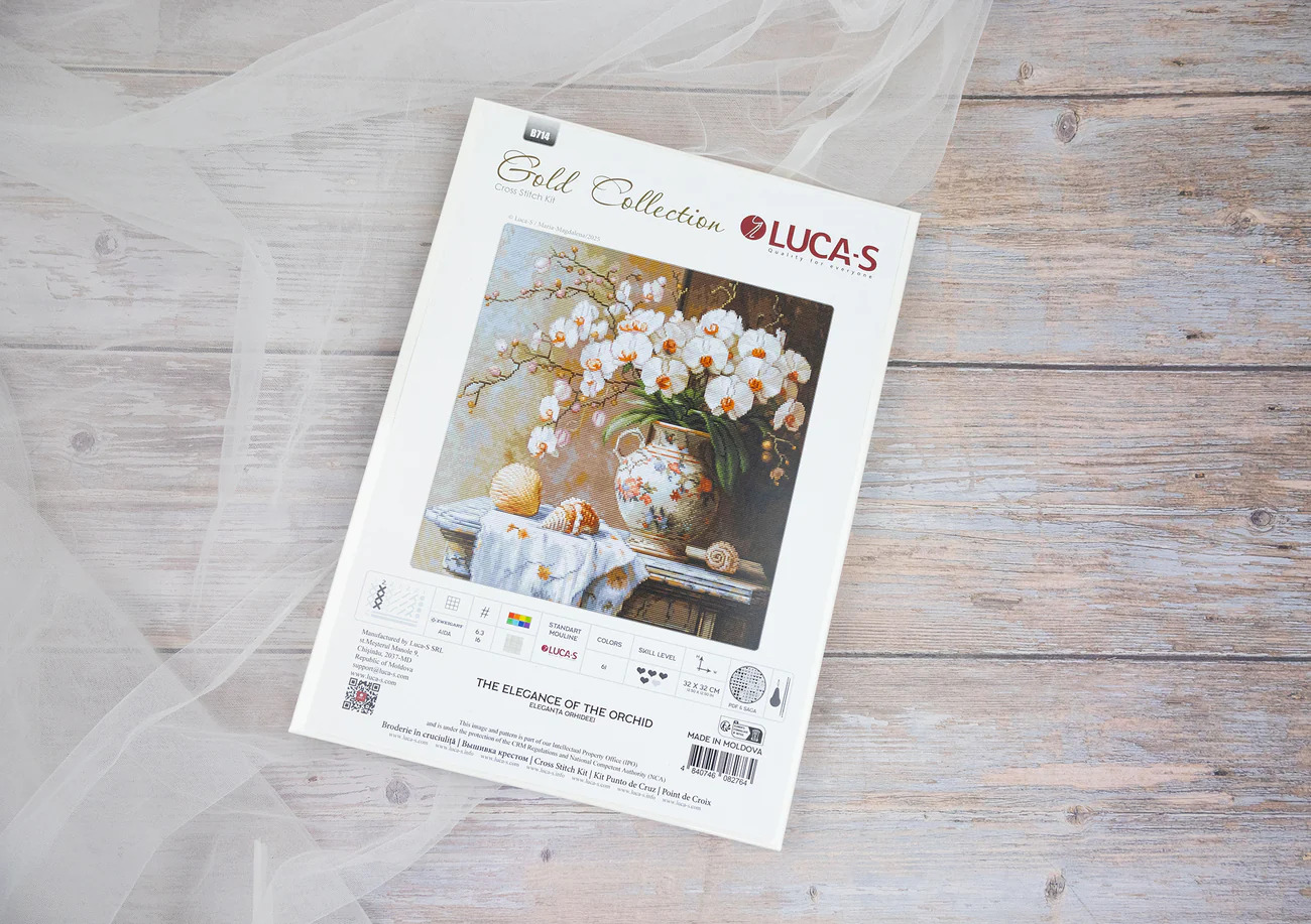 The Elegance of the Orchid - Cross Stitch Kit