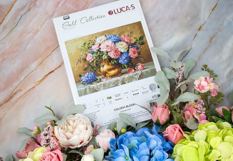 Golden Bloom - Cross Stitch Kit