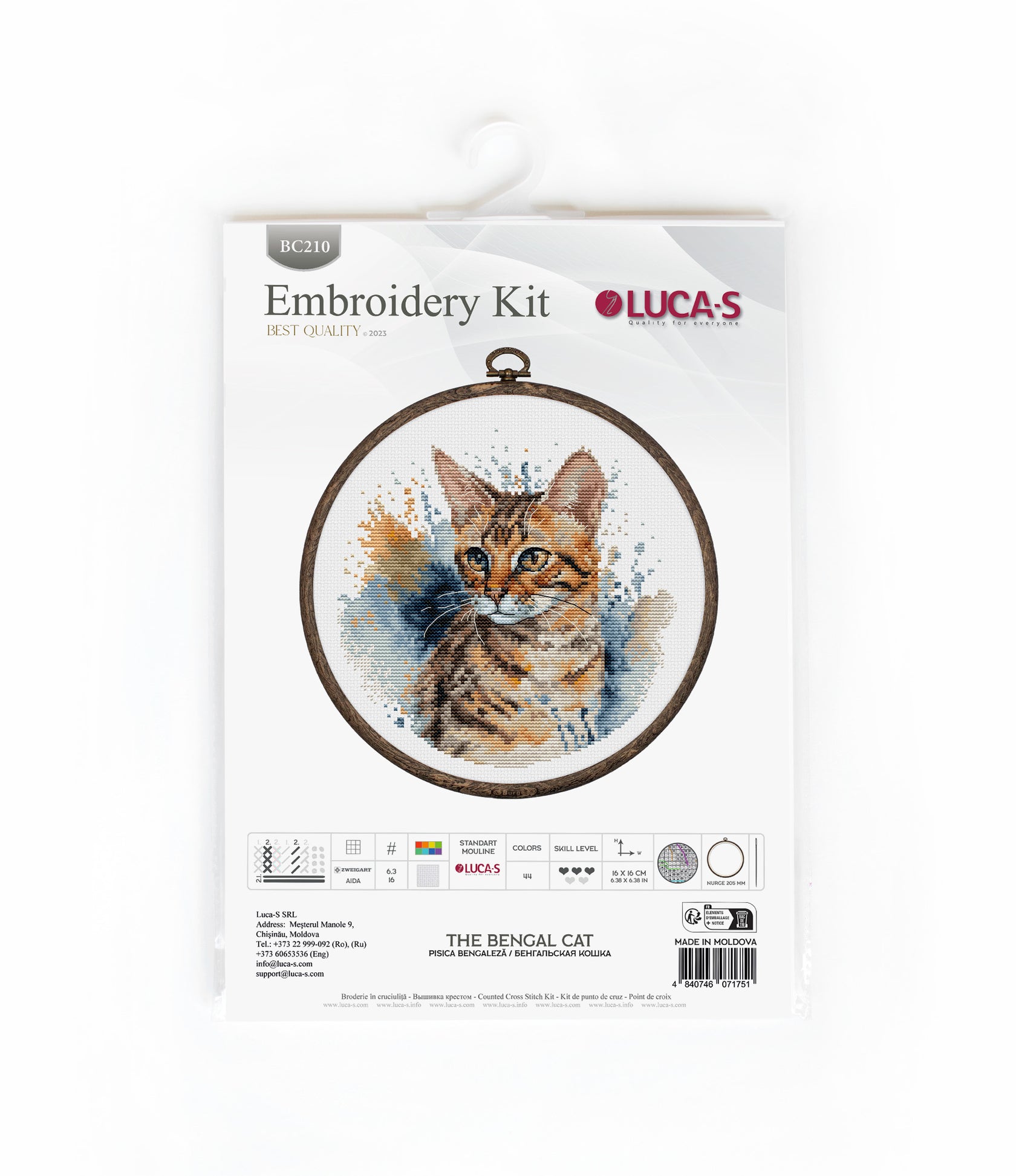 The Bengal Cat - Cross Stitch Kit