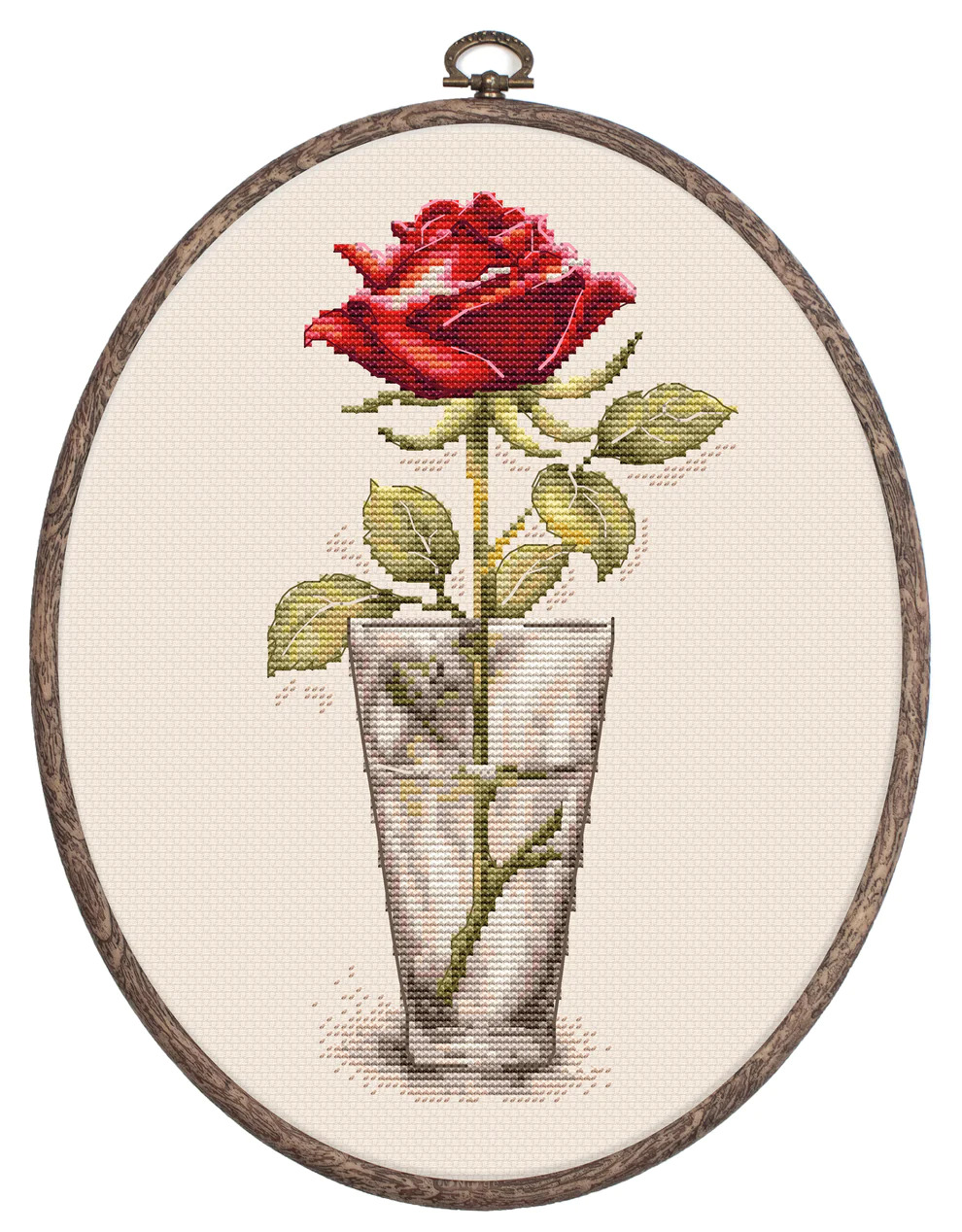 Rose - Mister Lincoln - Cross Stitch Kit