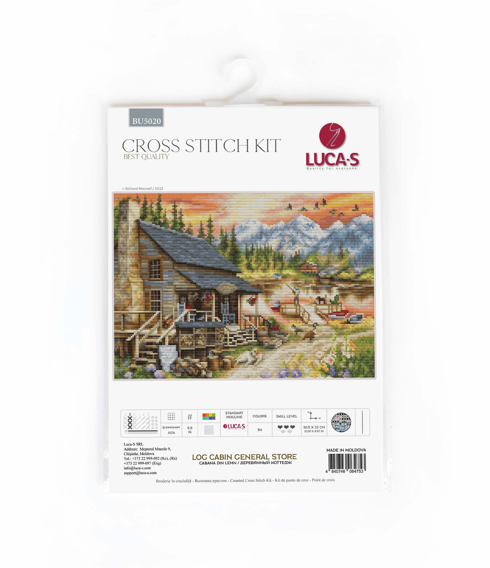 Log Cabin General Store - Cross Stitch Kit