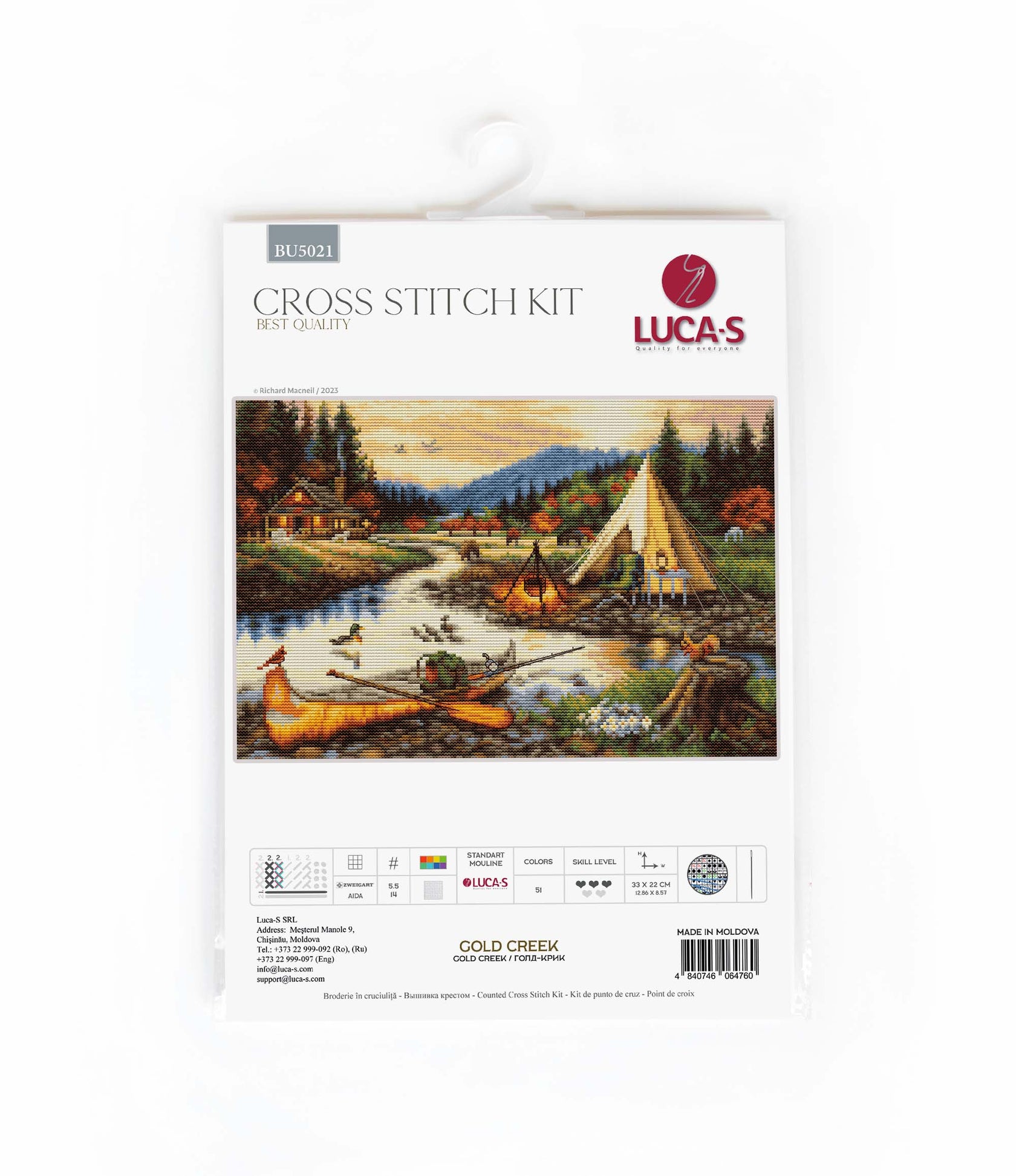 Gold Creek - Cross Stitch Kit 