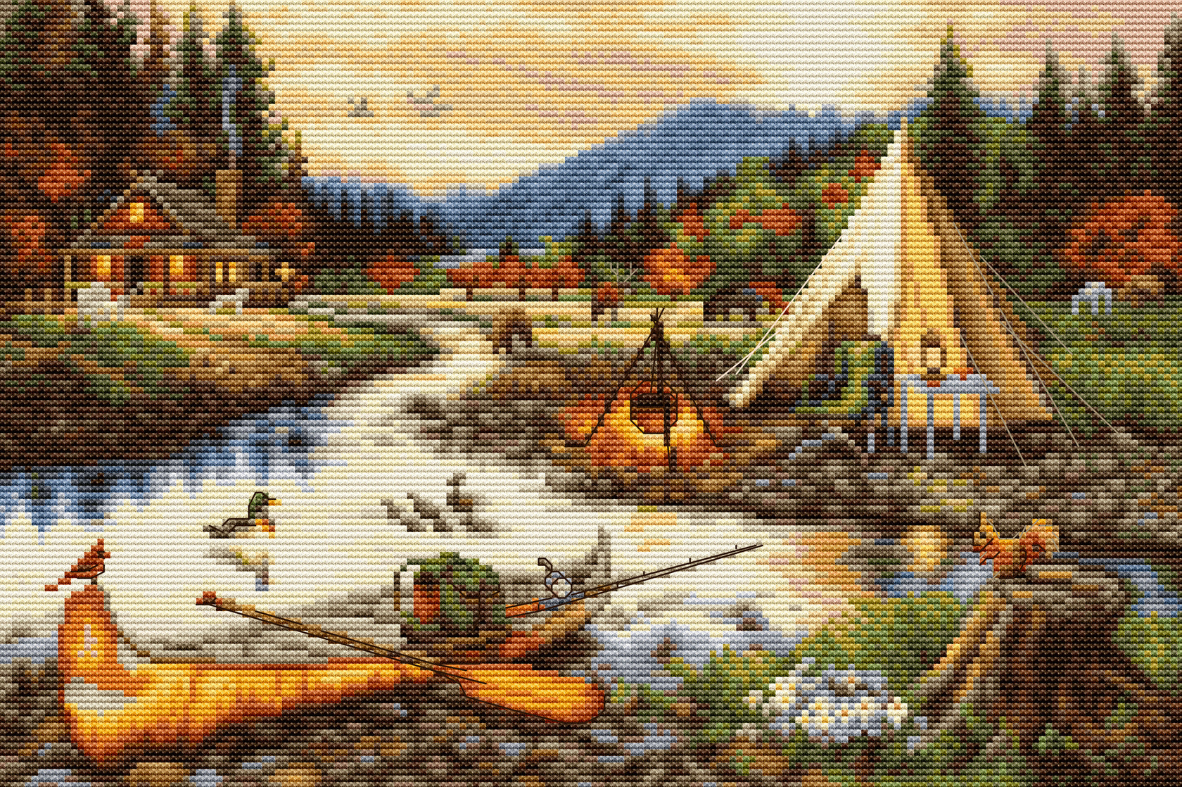 Gold Creek - Cross Stitch Kit 