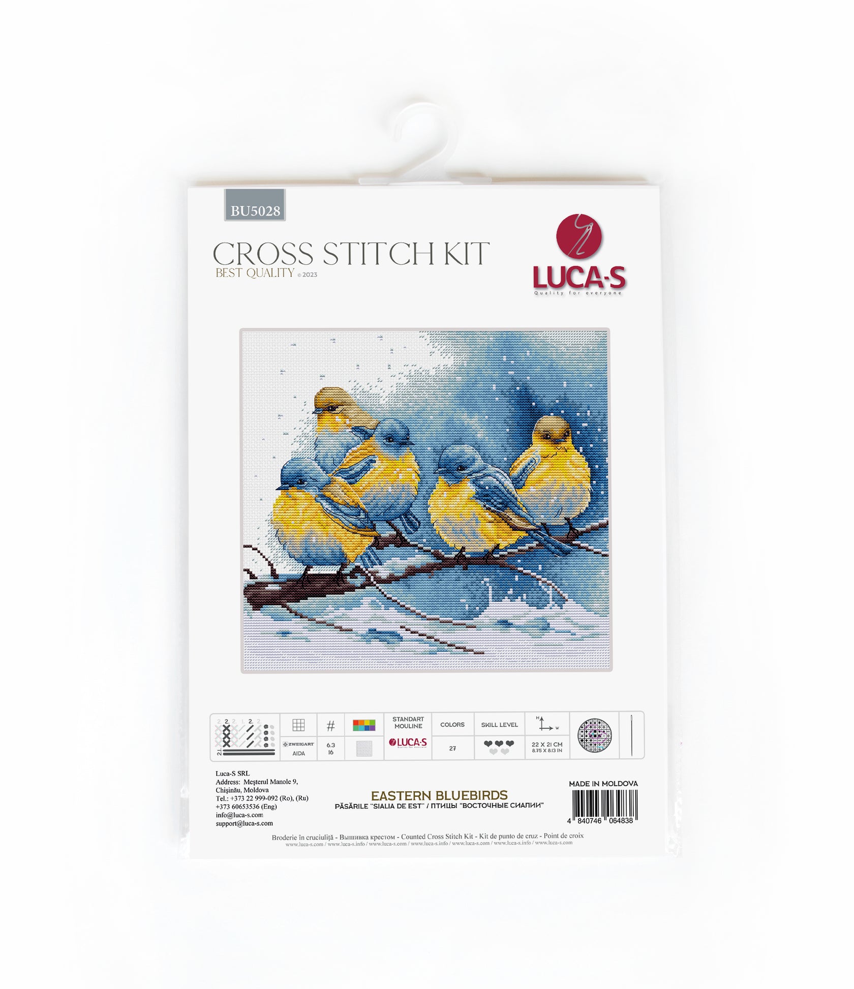 Eastern Bluebirds - Cross Stitch Kit 
