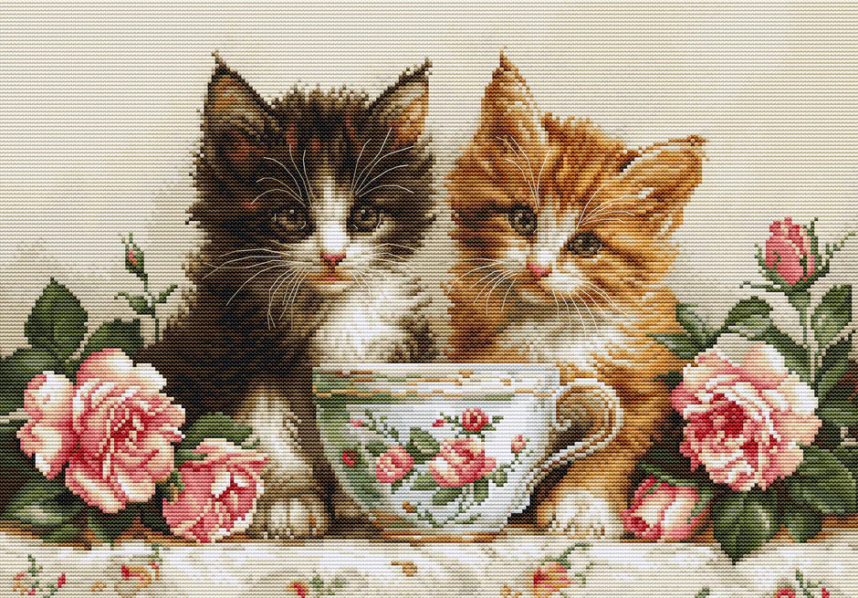 Morning of the Cats - Cross Stitch Kit