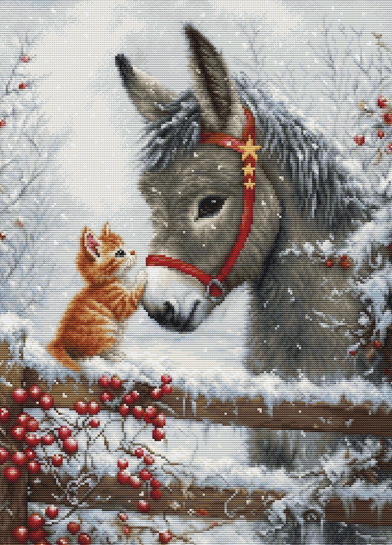 Warm Hug - Christmas Cross Stitch Kit