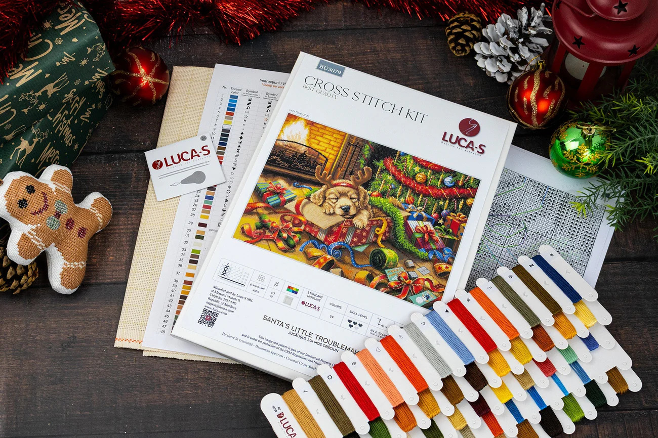 Santa's Little Troublemaker - Christmas Cross Stitch Kit