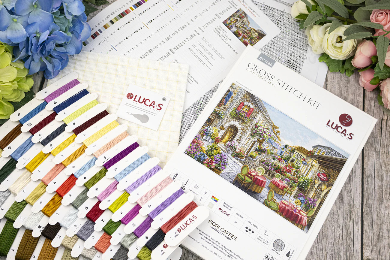 Fiori Caffes - Cross Stitch Kit