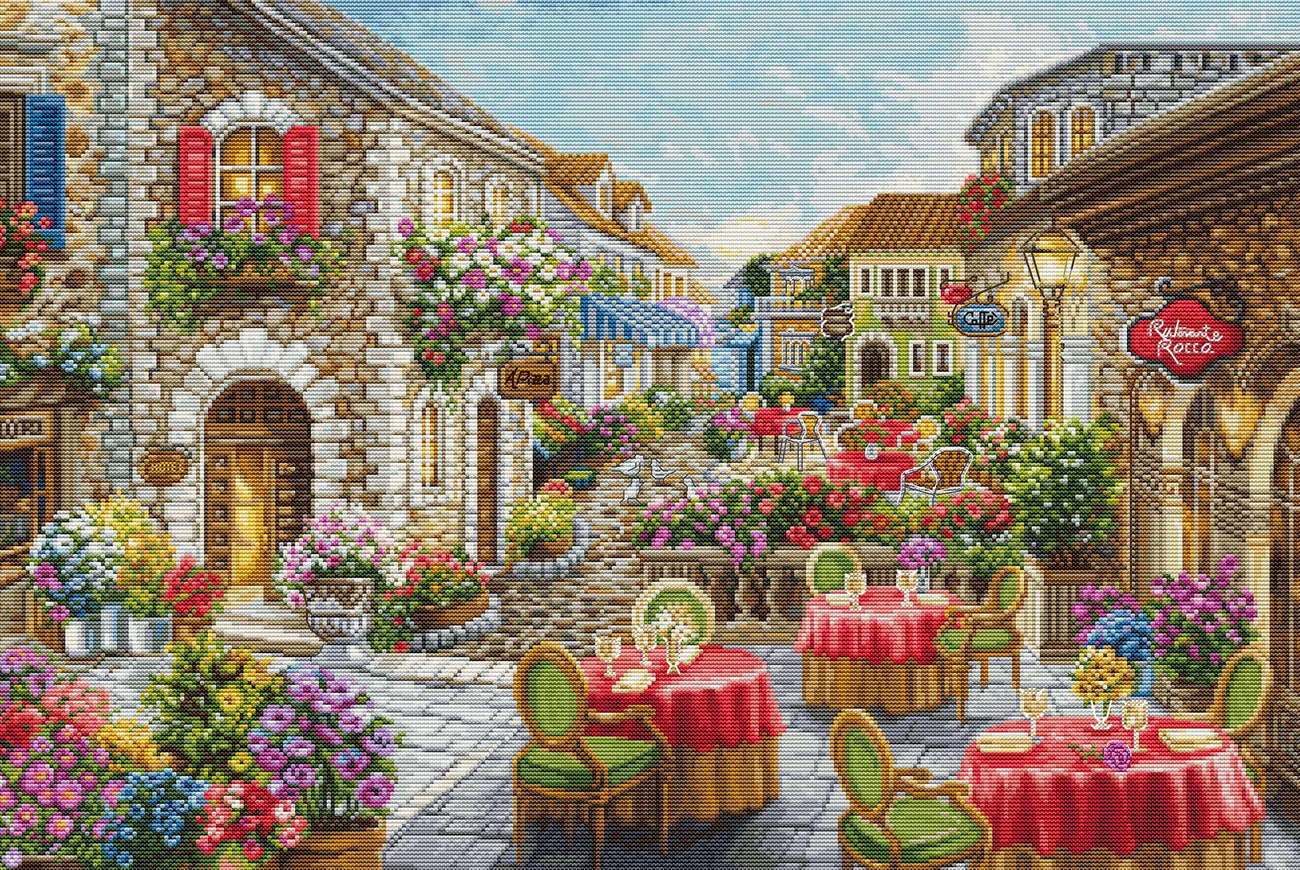Fiori Caffes - Cross Stitch Kit