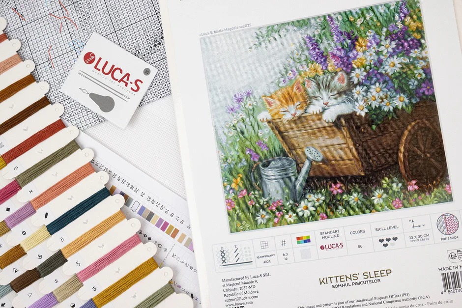 Kittens' Sleep - Cross Stitch Kit 