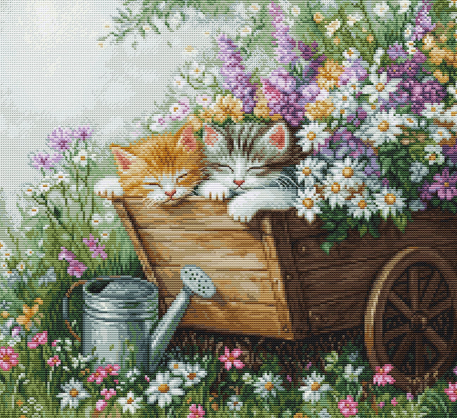 Kittens' Sleep - Cross Stitch Kit 