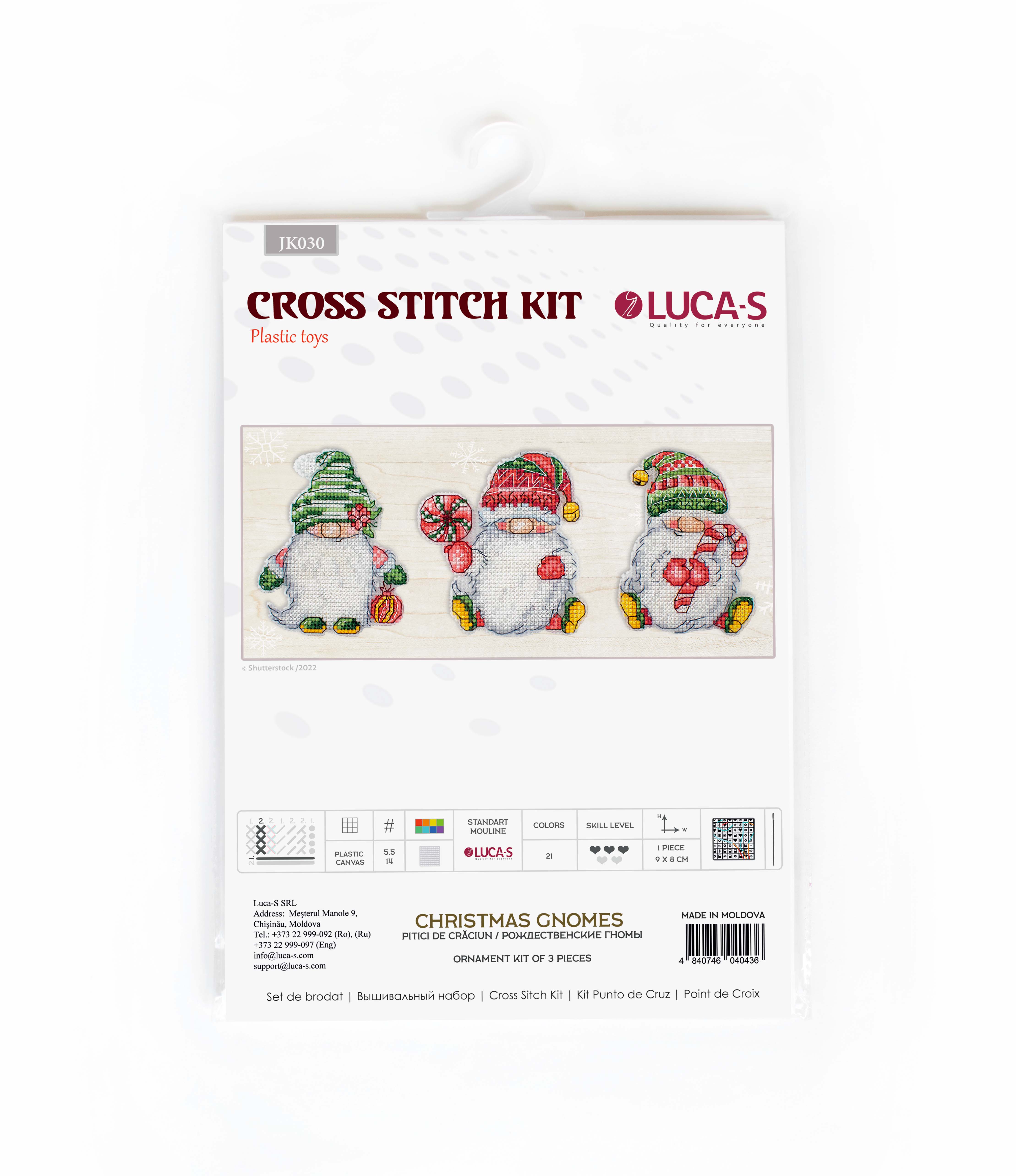 Christmas Gnomes - Cross Stitch Kit