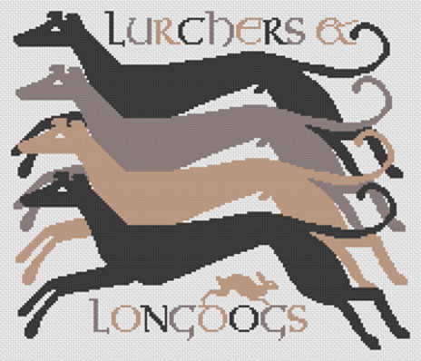 Lurchers & Longdogs - Cross Stitch Pattern
