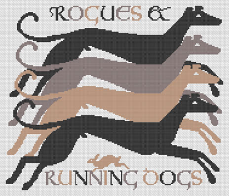 Rogues & Running Dogs - Cross Stitch Pattern