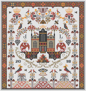 Dragon Hall - Cross Stitch Pattern
