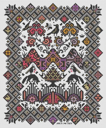 Coddiwomple - Cross Stitch Pattern