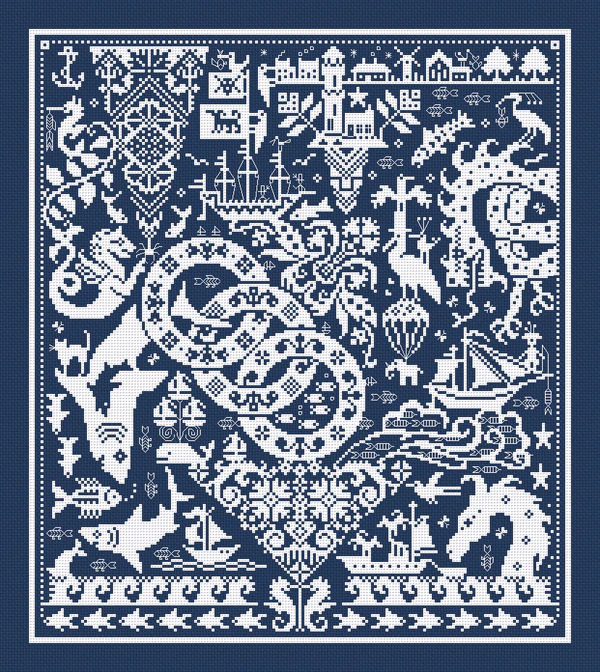 Fishy Goings On  - Cross Stitch Pattern