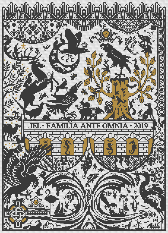 The Raven Quatrain - Cross Stitch Pattern