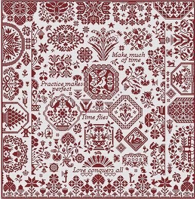 Scarlet Ribands - Cross Stitch Pattern