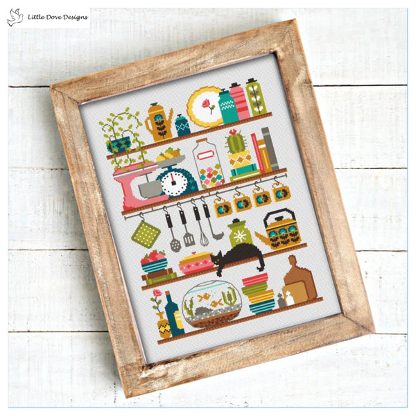 Retro Kitchen - Cross Stitch Pattern