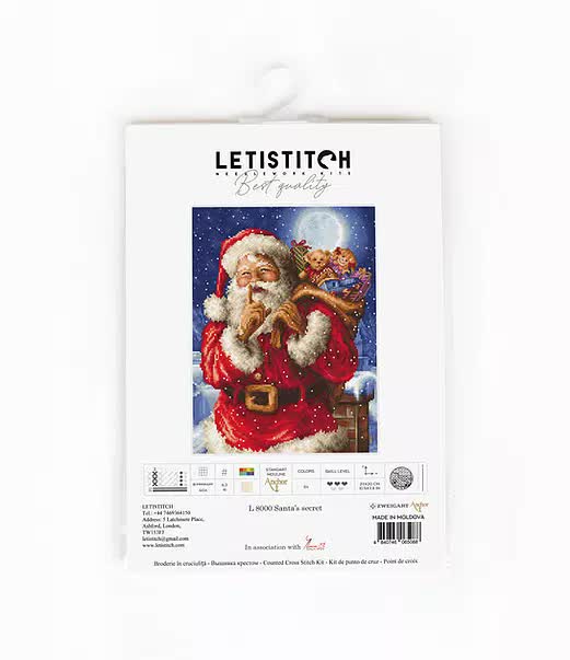Santa's Secret - Christmas Cross Stitch Kit