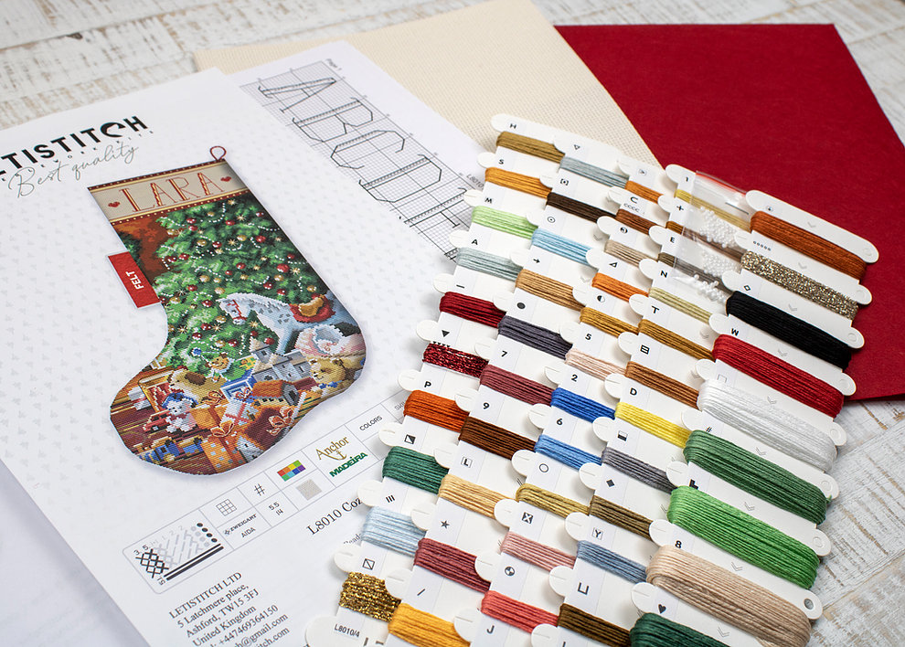 Cozy Christmas Stocking - Cross Stitch Kit