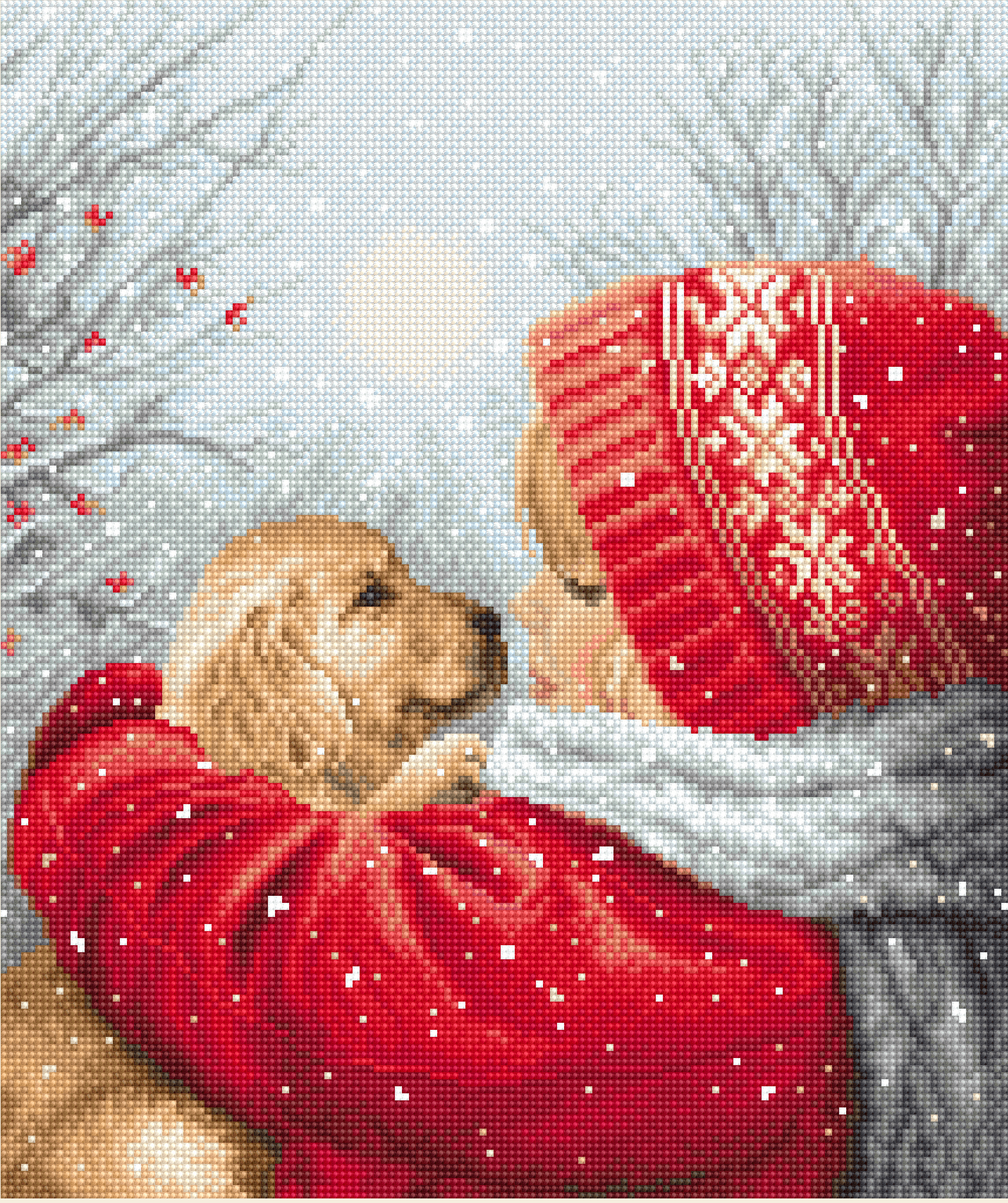 Christmas Hugs - Cross Stitch Kit 