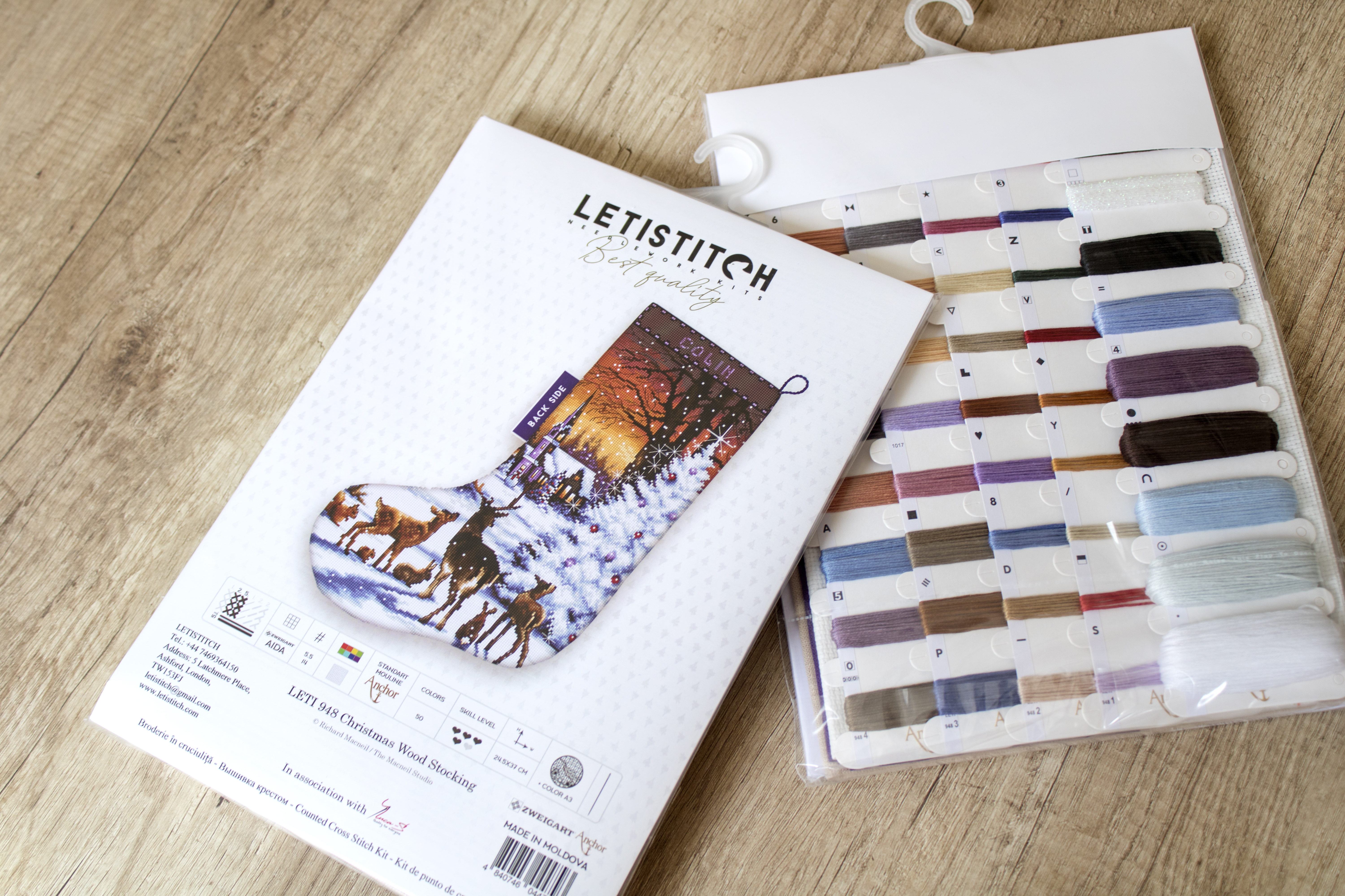 Woods Christmas Stocking - Cross Stitch Kit