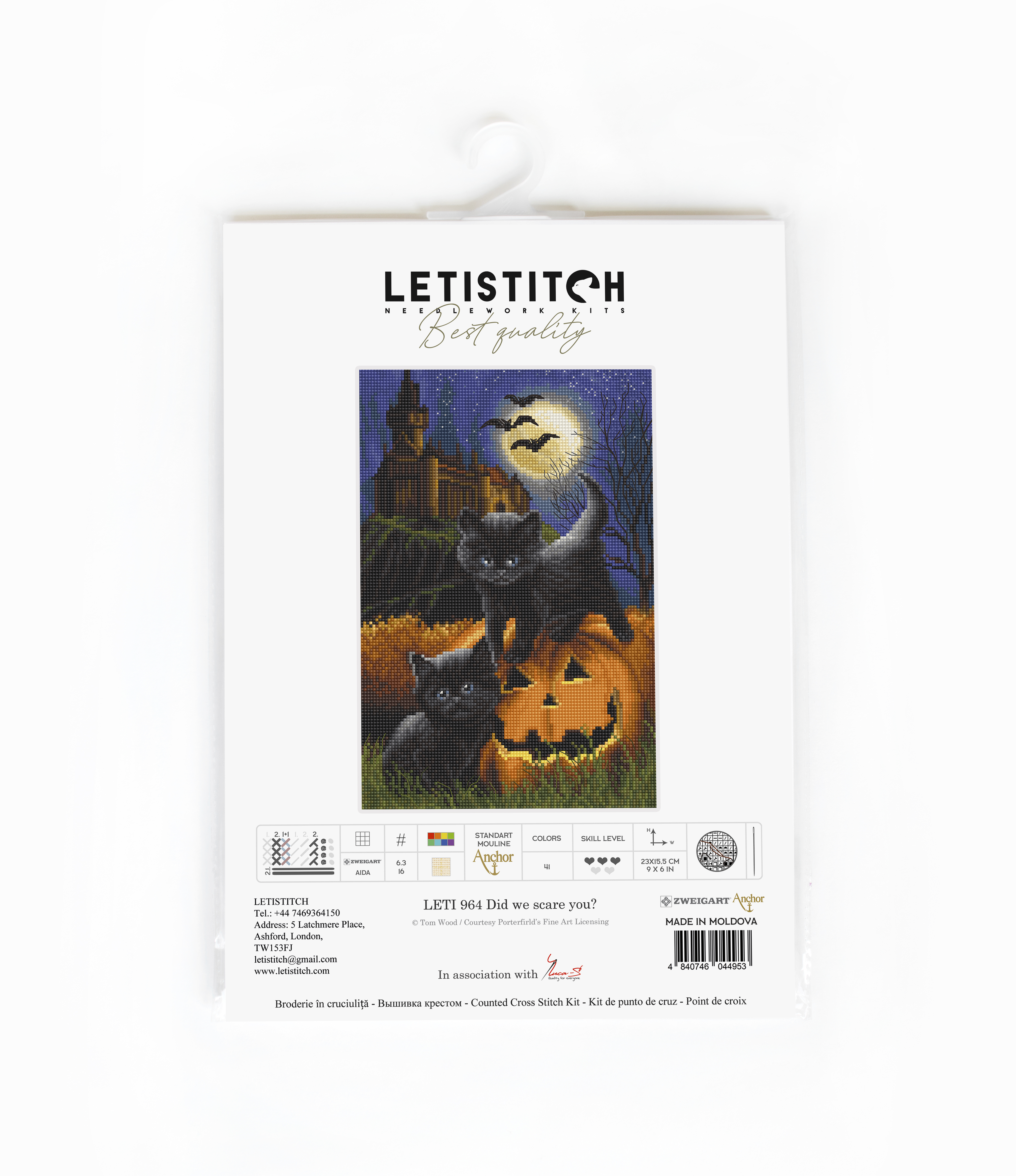 Did We Scare You? - Halloween Cross Stitch Kit