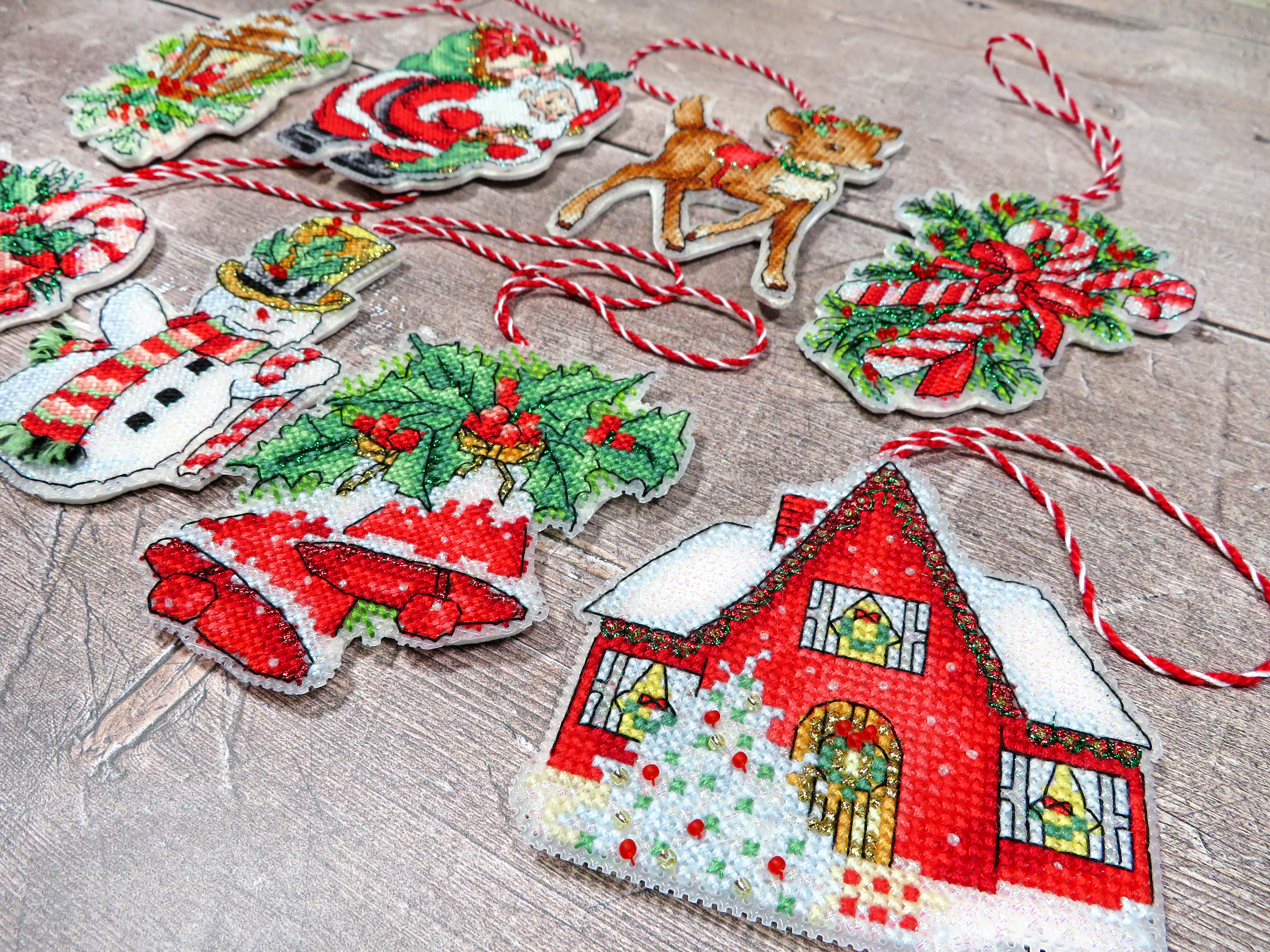 Christmas Ornament Toys Kit 1 - Cross Stitch Kit