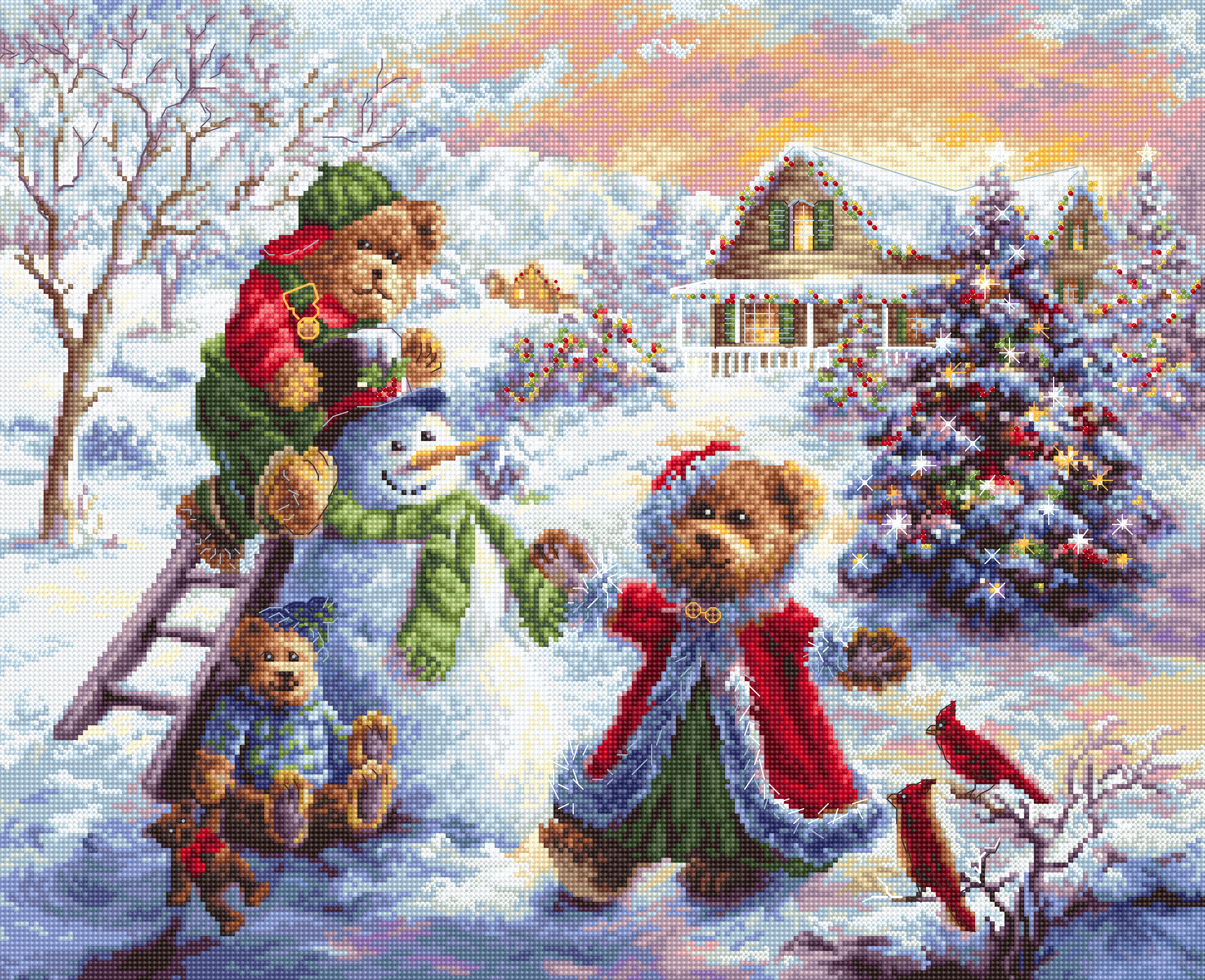 Christmas Fun Loving Merriment - Cross Stitch Kit