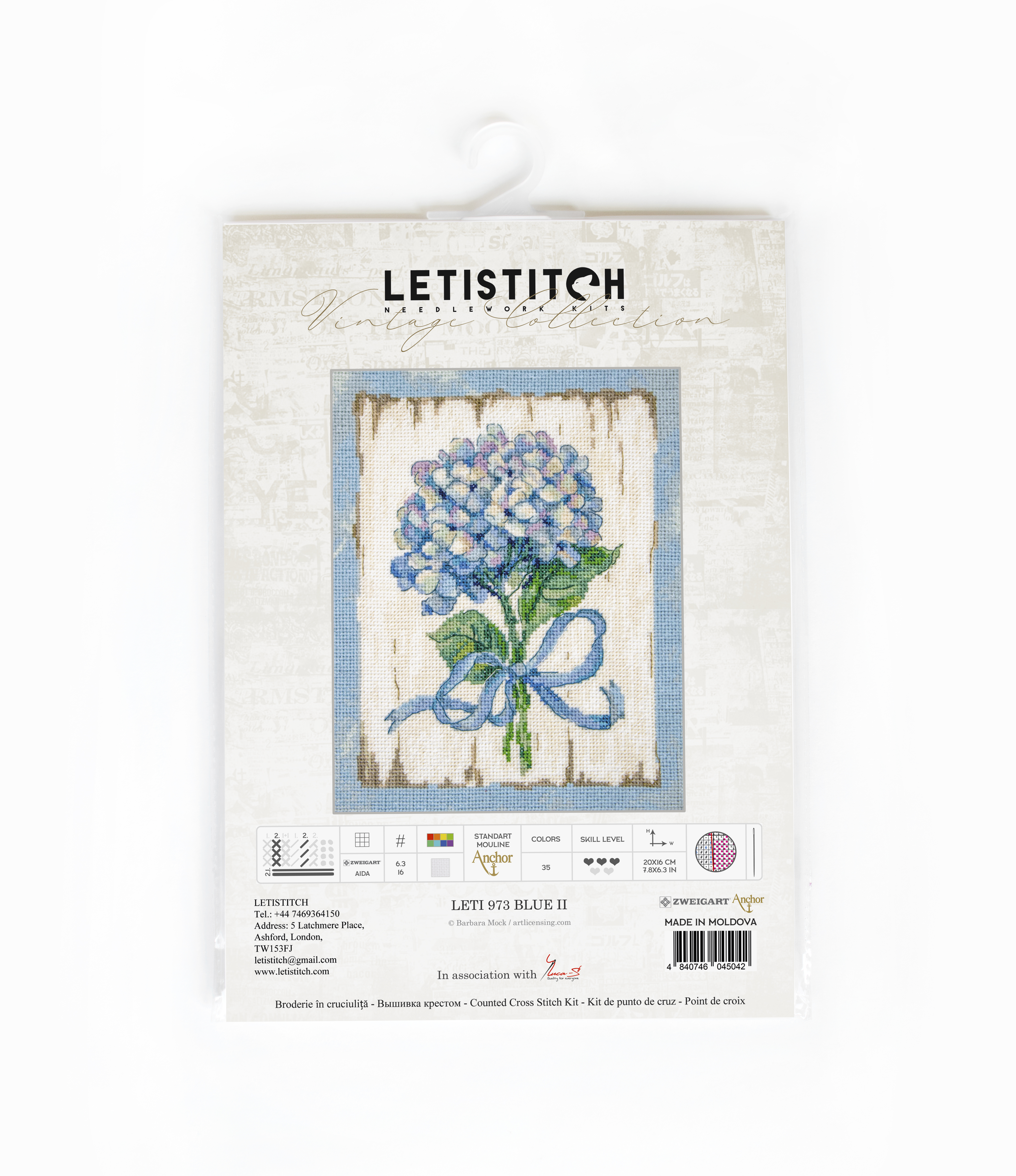 Blue 2 - Cross Stitch Kit