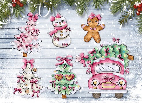 Sweetmas Ornaments - Christmas Cross Stitch Kit