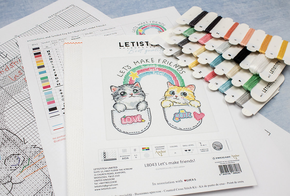Let's Make Friends! - Cross Stitch Kit