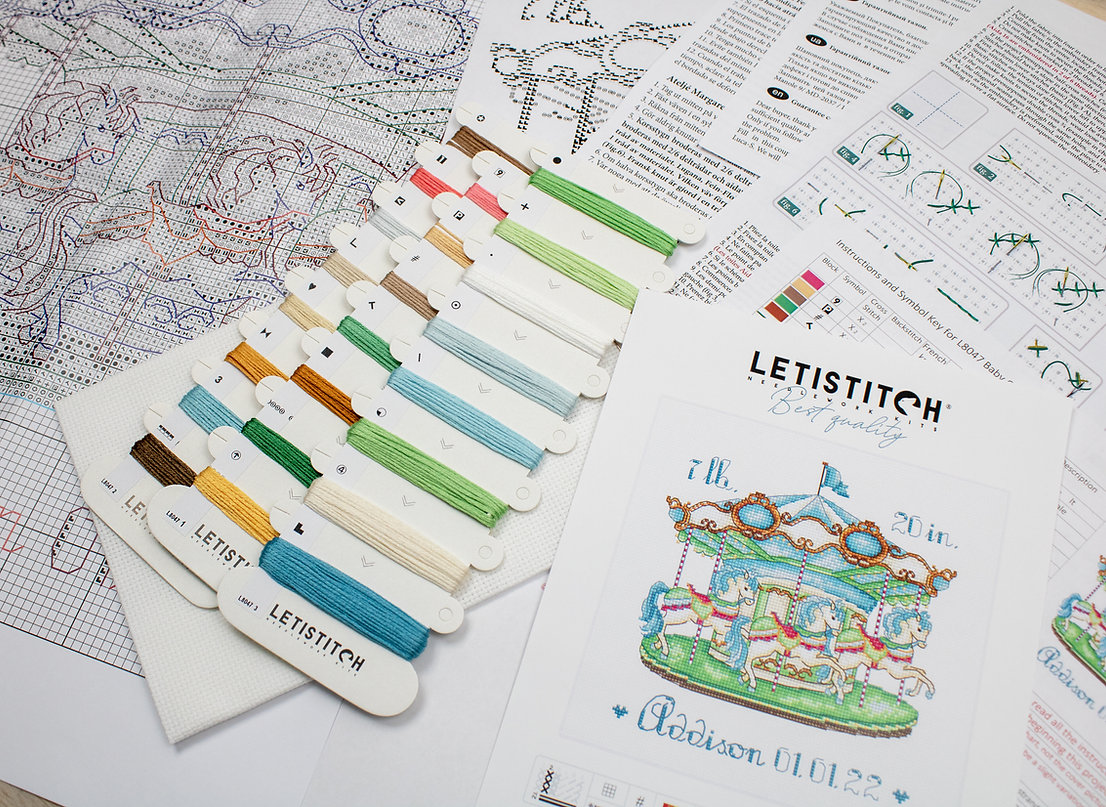 Baby Carousel - Boy - Cross Stitch Kit