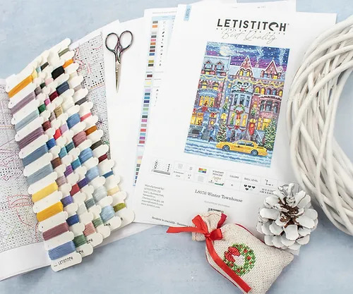 Winter Townhouse - Cross Stitch Kit