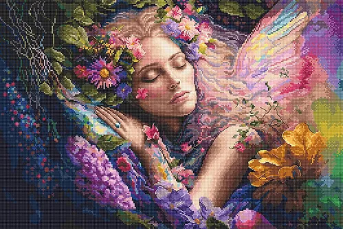 Bed of Flowers - Cross Stitch Kit
